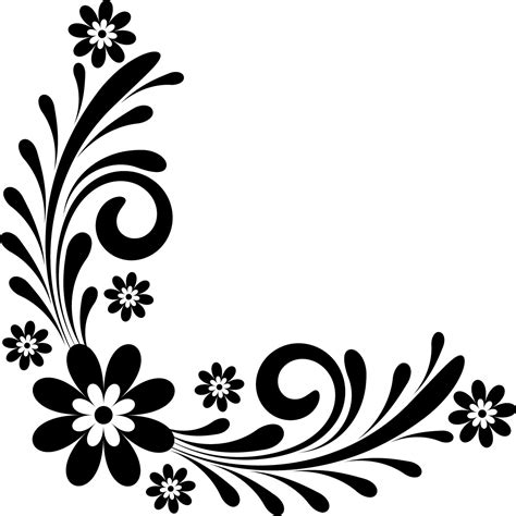 border clipart black and white.